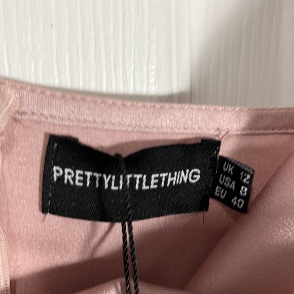 NWT pretty Little Thing satin slip dress - Picture 5 of 12